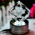 3D Laser Crystal ,beautiful crystal rose for gifts or wedding favors